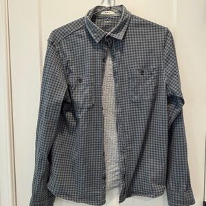 Tailor Vintage Navy Plaid Shirt